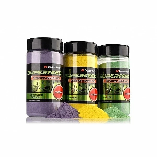 TandemBaits SuperFeed X Core Shaker Booster Truskawka Kremowa 200g