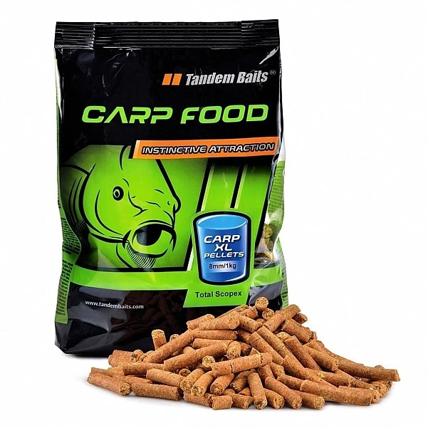 TandemBaits Carp Food Carp XL Pellets Total Scopex 8mm / 1kg