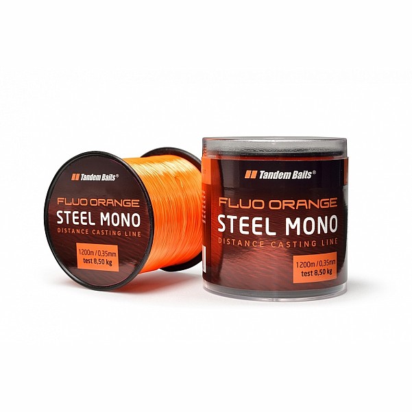 Tandem Baits Steel Mono Fluo Orange Linedługość/średnica 600 m / 0,30 mm - MPN: 03015 - EAN: 5907666679746