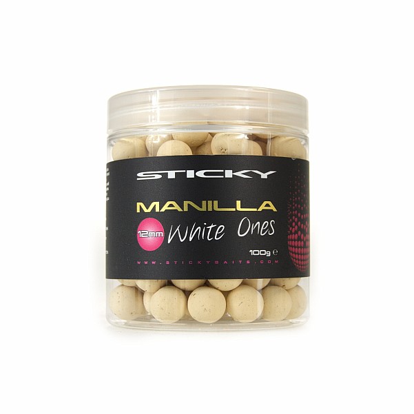 StickyBaits White Ones Pop Ups - Manilla dydis 12 mm - MPN: MPW12 - EAN: 5060333111847