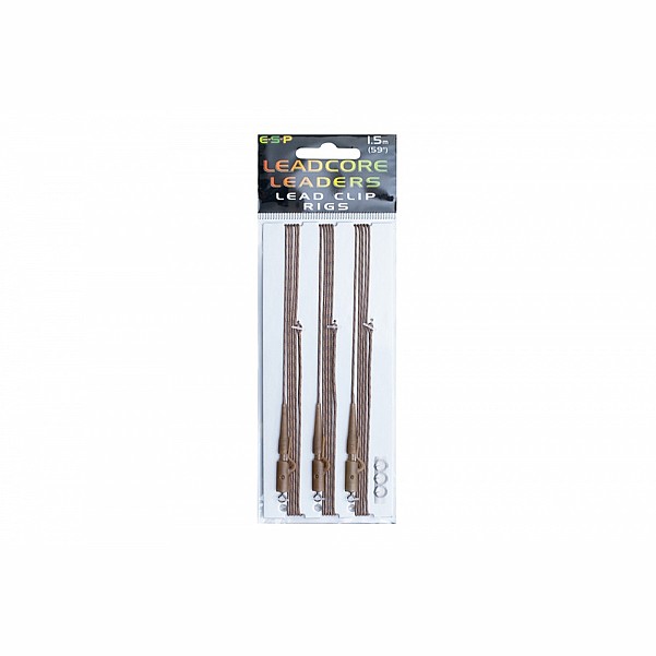 ESP Leadcore Leader Lead Clip 1,5m 3szt.color Camo Brown (marrón) - MPN: ETLLLC015CO - EAN: 5055394205284