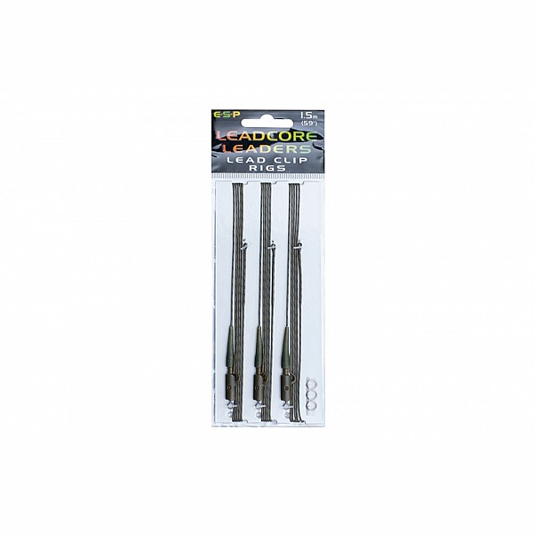 ESP Leadcore Leader Lead Clip 1,5m 3szt.kolor Weedy Green (zielony) - MPN: ETLLLC015WG - EAN: 5055394205314