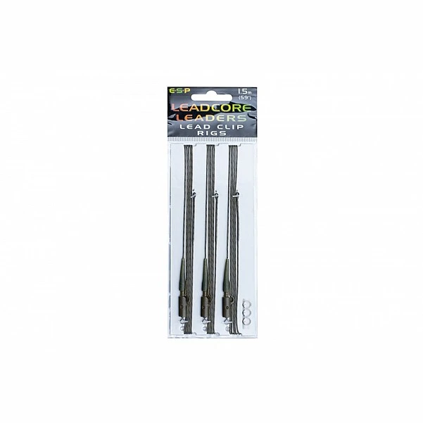 ESP Leadcore Leader Lead Clip 1,5m 3szt. Weedy Green (zielony)