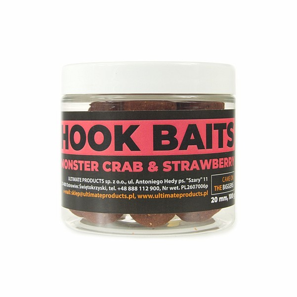 UltimateProducts Hookbaits - Monster Crab & Strawberrytaille 20 mm - EAN: 5903855430440