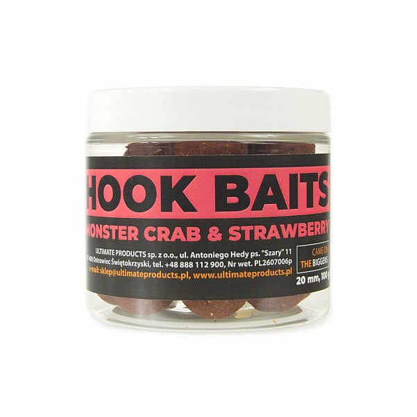 UltimateProducts Hookbaits - Monster Crab & Strawberrytamaño 20 mm - EAN: 5903855430440