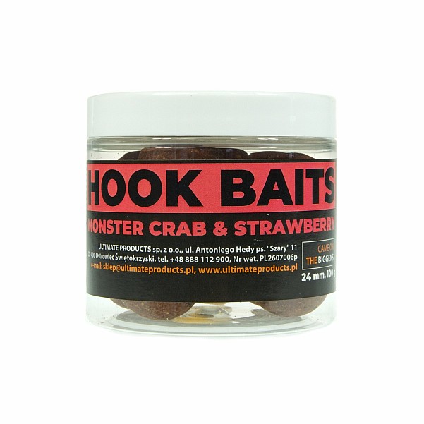 UltimateProducts Hookbaits - Monster Crab & Strawberrytaille 24 mm - EAN: 5903855430457