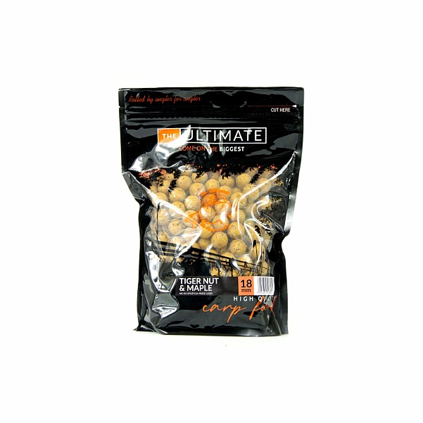 UltimateProducts Juicy Series Boilies - Tiger Nut & Maplemisurare 18 mm / 1 kg - EAN: 5903855431324