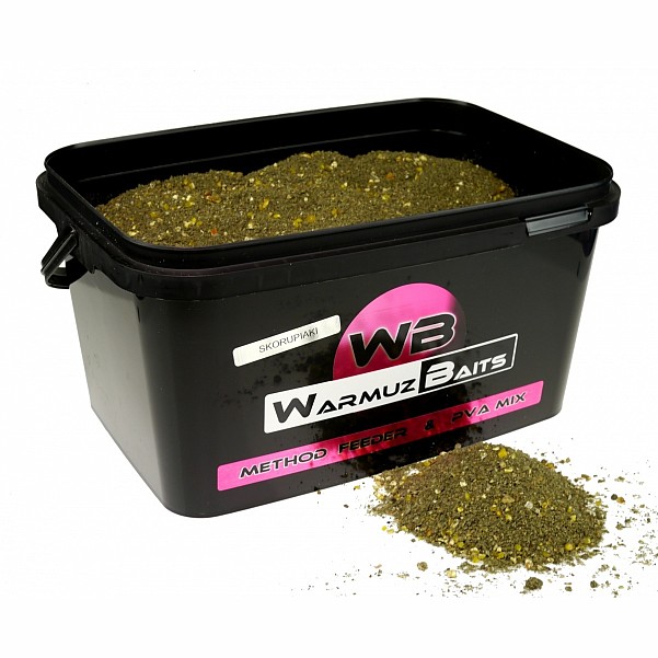 WarmuzBaits Method Feeder & PVA Mix  - Crustaceanspackaging 3kg Bucket - MPN: 66760 - EAN: 5902537370777