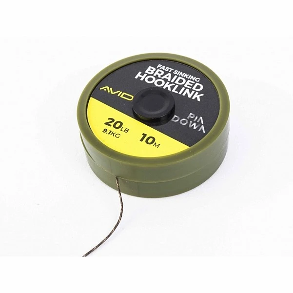 Avid Carp PinDown Braided Hooklink 20LB 10m