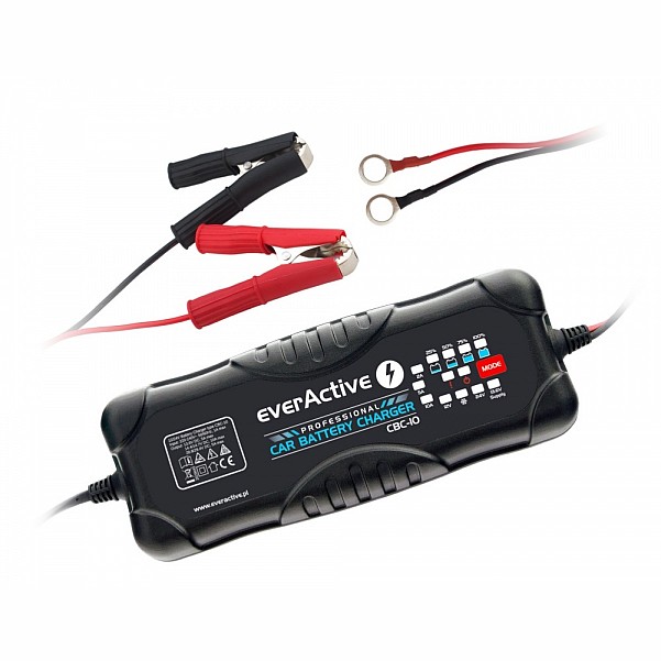 EverActive CBC-10 - Chargeur de Batterie Intelligent 12V/24V - MPN: CBC10 - EAN: 5902020523963