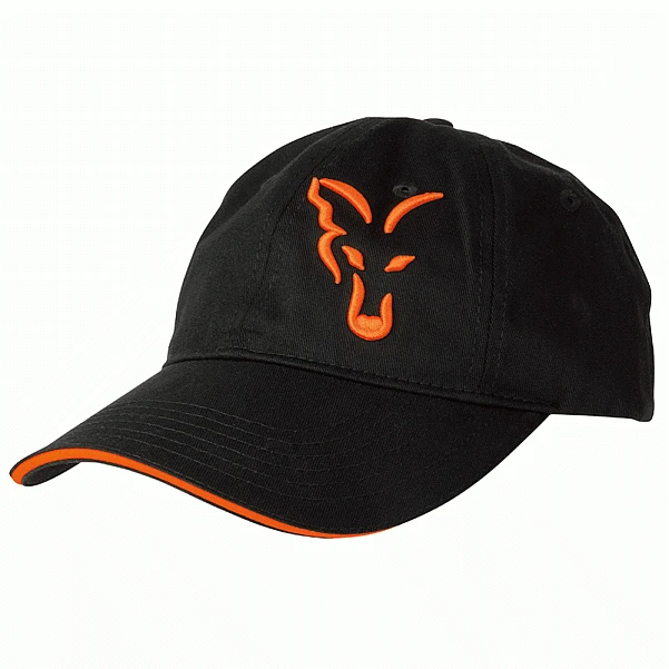 Fox Black Orange Baseball Cap uniwersalny