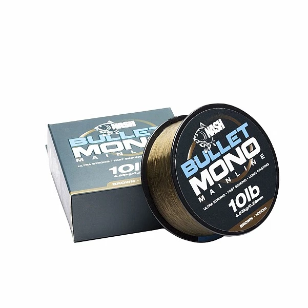 Nash Bullet Mono 10lb(0,28mm) / hnědá / 1000m