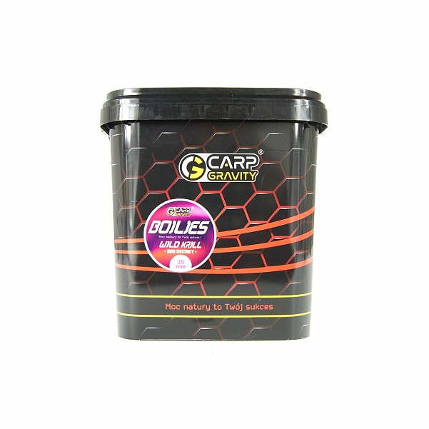 Carp Gravity Bio Secret Boilies - Wild Krillrozmiar/opakowanie 25mm / 3kg - MPN: BIK016 - EAN: 200000074432