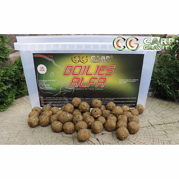 Carp Gravity Alfa Boilies - Turbo Ślimakopakowanie 3kg - MPN: KZA006 - EAN: 200000051235