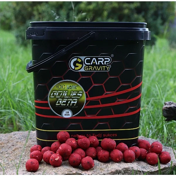 Carp Gravity Beta Natural Boilies - Truskawka 18mm / 3kg
