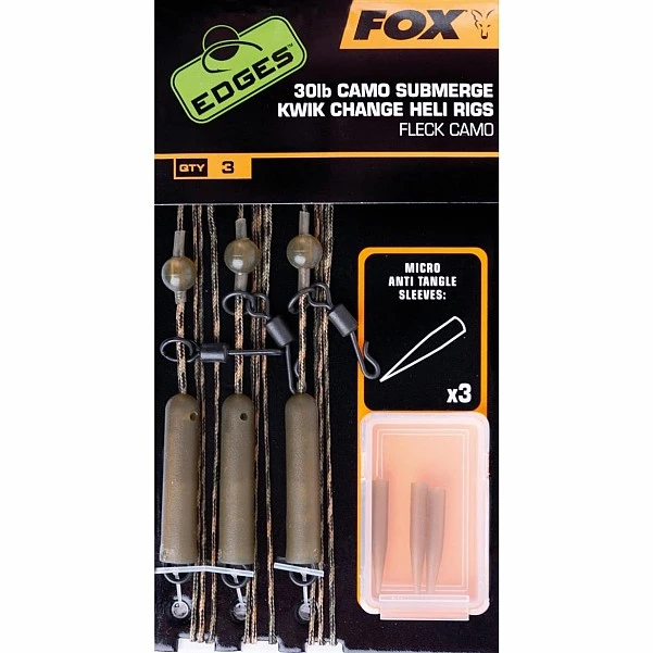 Fox Submerge Camo Heli Rigs Kwik Change Kit  Camo 30lb