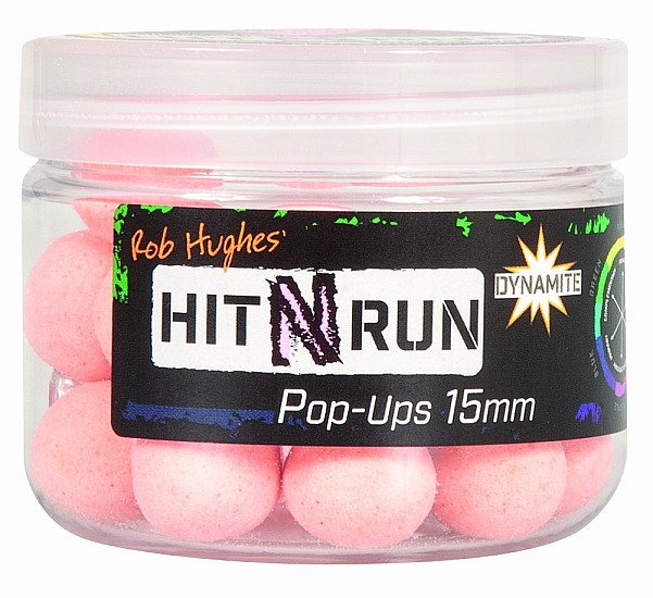 NEW DynamiteBaits Hit N Run Pop-Ups Pinksize 15 mm - MPN: DY1270 - EAN: 5031745221295