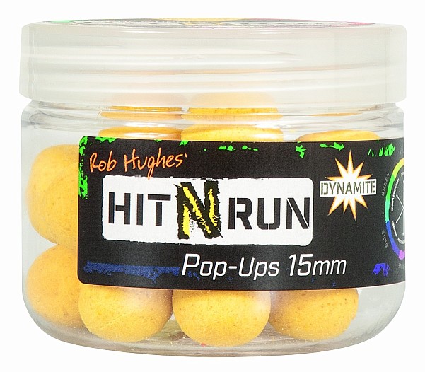 DynamiteBaits Hit N Run Pop-Ups - Yellowrozmiar 15 mm - MPN: DY1271 - EAN: 5031745221318