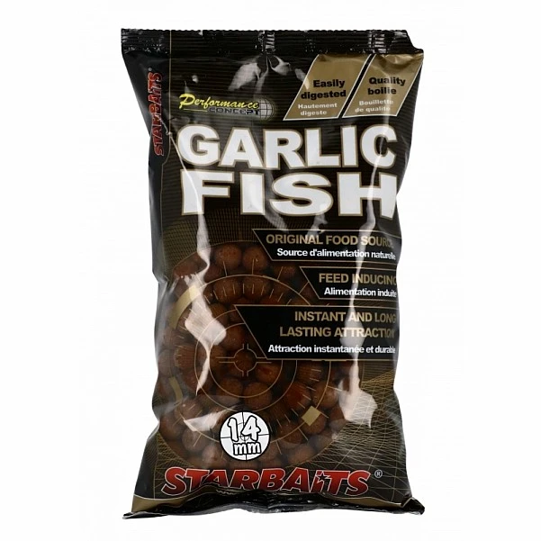 Starbaits Performance Boilies - Garlic Fish  14 mm / 1kg