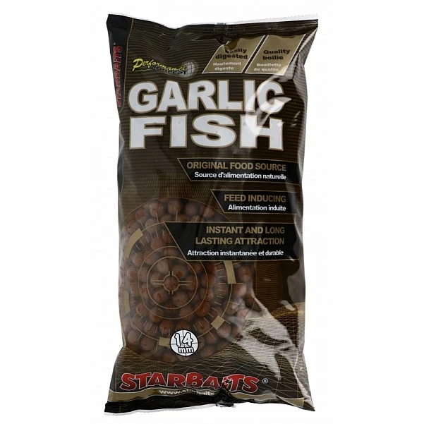 Starbaits Performance Boilies - Garlic Fish  14 mm / 2,5kg