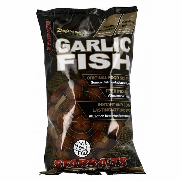 Starbaits Performance Boilies - Garlic Fish  24 мм / 1 кг