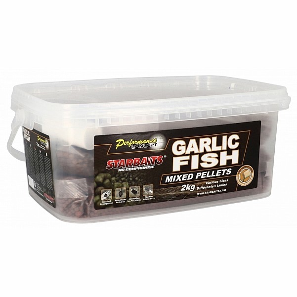 Starbaits Garlic Fish Mix PelletsVerpackung 2kg