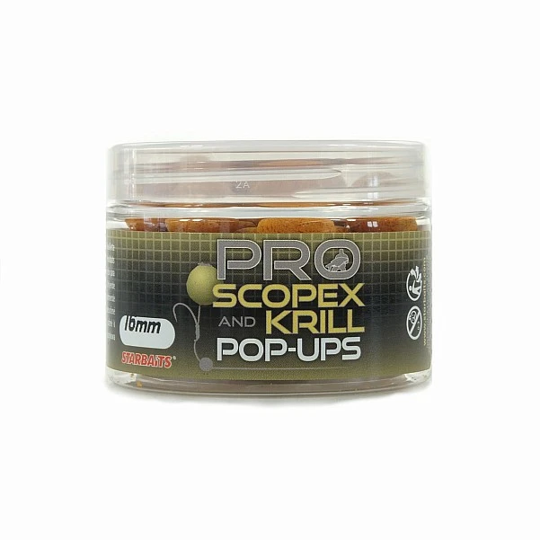 NEW Starbaits Probiotic Scopex and Krill Pop-Ups 16mm/50g