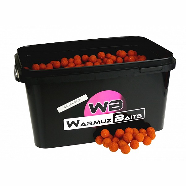 WarmuzBaits  - Barázdabillegető csemege golyók Őszibarackméret 16 mm / 3kg (vödör) - MPN: 66908 - EAN: 5902537372412