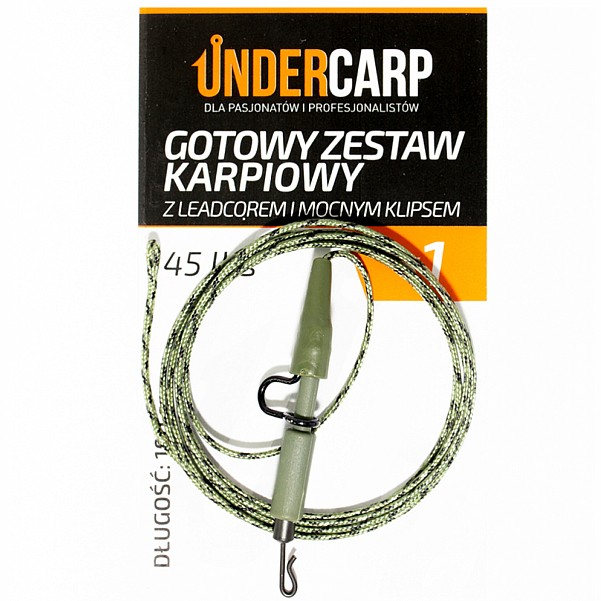 UnderCarp - Hotová kaprová sada s leadcorem a silným klipembarva zelený - MPN: UC11 - EAN: 5902721602165