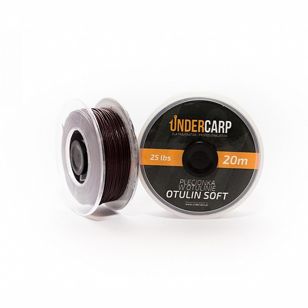 UnderCarp Otulin Soft - Plecionka przyponowa w otulinierodzaj brązowy / 25lb - MPN: UC88 - EAN: 5902721601731