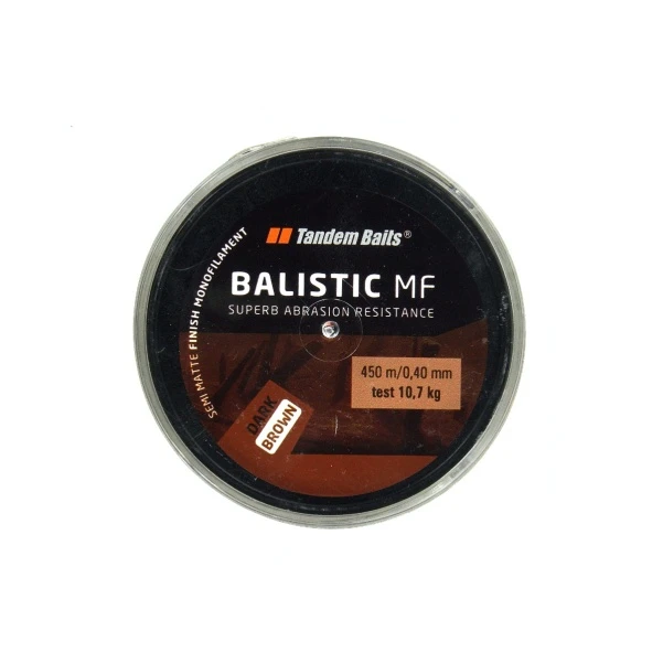 Tandem Baits Balistic MF Dark Brown - Żyłka 450 m / 0,40 mm