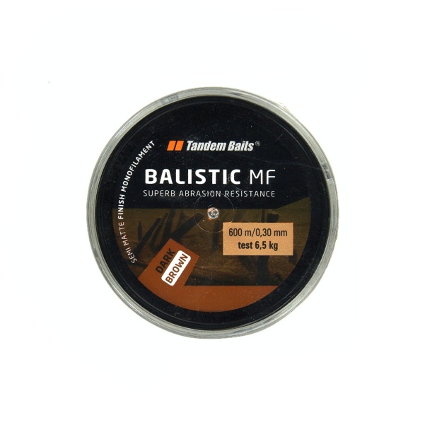 Tandem Baits Balistic MF Dark Brown - Fir de pescuitversiune 600 m / 0,30 mm - MPN: 02960 - EAN: 5907666664049