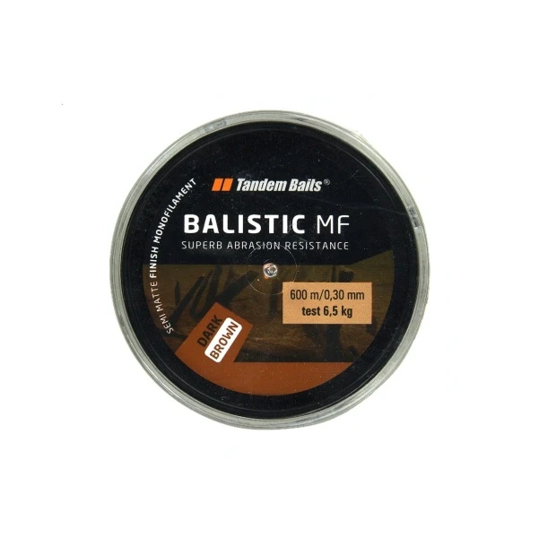 Tandem Baits Balistic MF Dark Brown - Żyłka 600 m / 0,30 mm