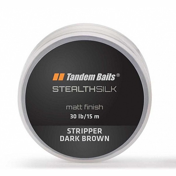 TandemBaits Stealth Silk Stripper - Шнурколір темно-коричневий / темний бурштин - MPN: 30403 - EAN: 5907666683217
