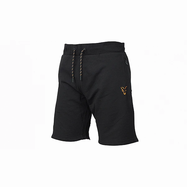 Fox Collection Black Orange Joggers Shorts LightWeight M