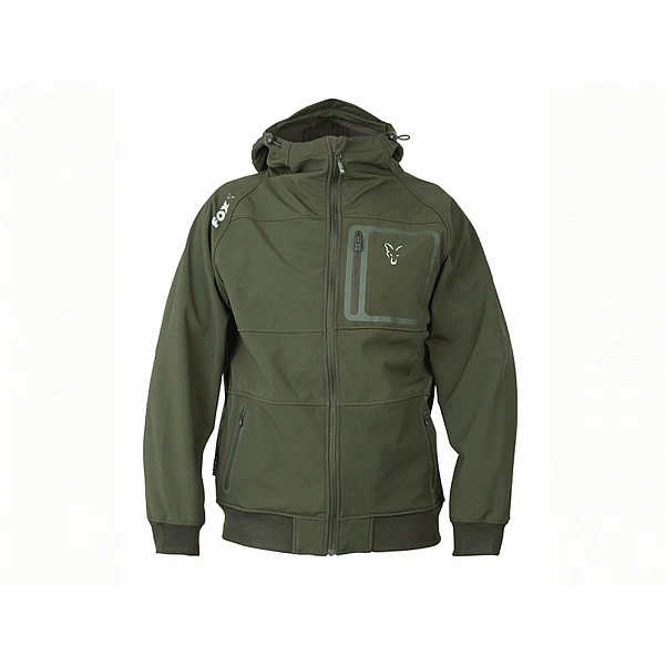 Fox Collection Green Silver Shell Hoody M