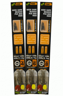 Fox Wide Gape Baked PVA Bag Ready Rigs