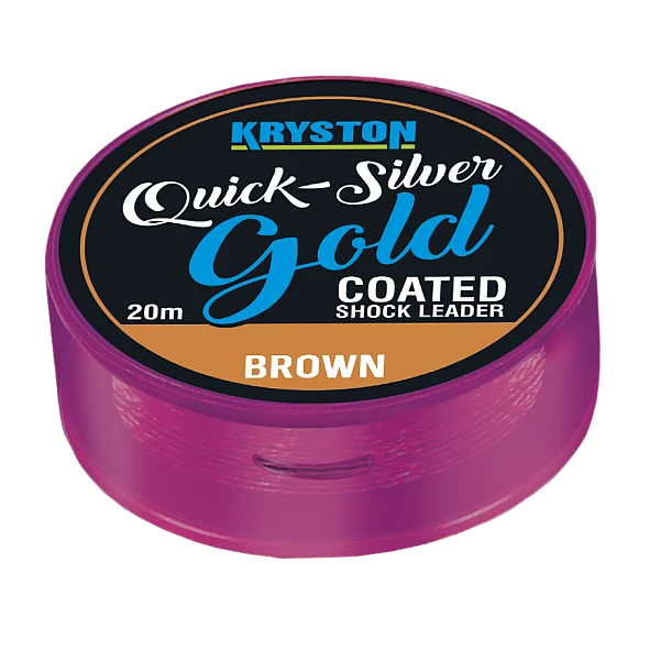 Kryston Qucksilver Gold Coated Shockleader/Hooklink 25 lb / 10m