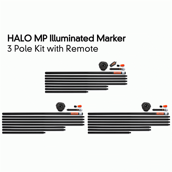 Fox Halo Iluminated Marker Pole Kitwersja 3 sztuki z pilotem - MPN: CEI182 - EAN: CEI182