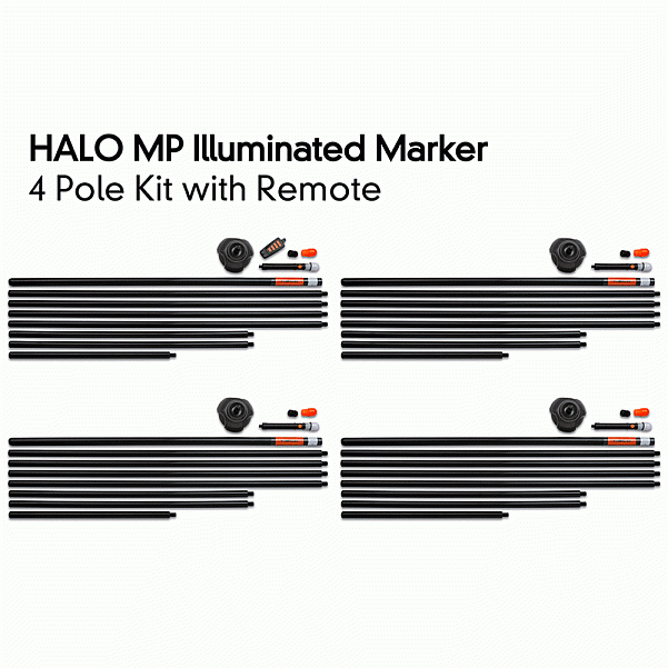 Fox Halo Iluminated Marker Pole Kitwersja 4 sztuki z pilotem - MPN: CEI183 - EAN: CEI183
