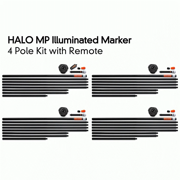Fox Halo Iluminated Marker Pole Kit 4 vnt. su nuotolinio valdymo