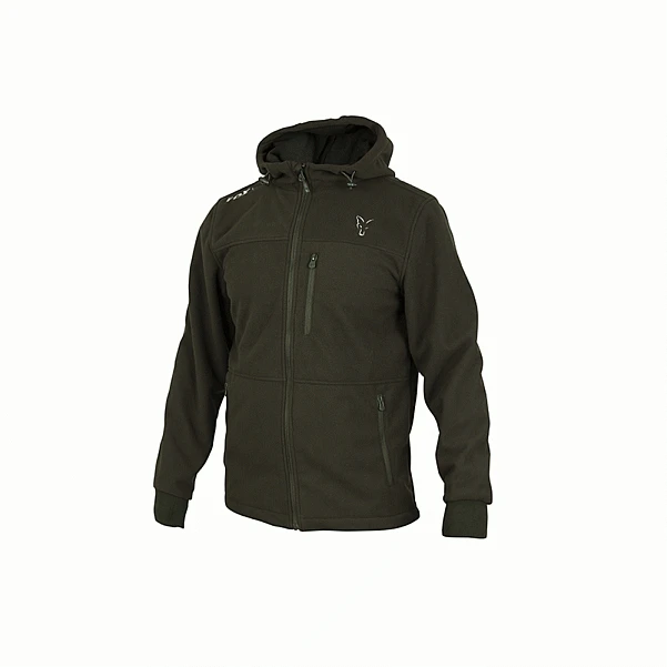 Fox Collection Sherpa Hoody Green Silver M