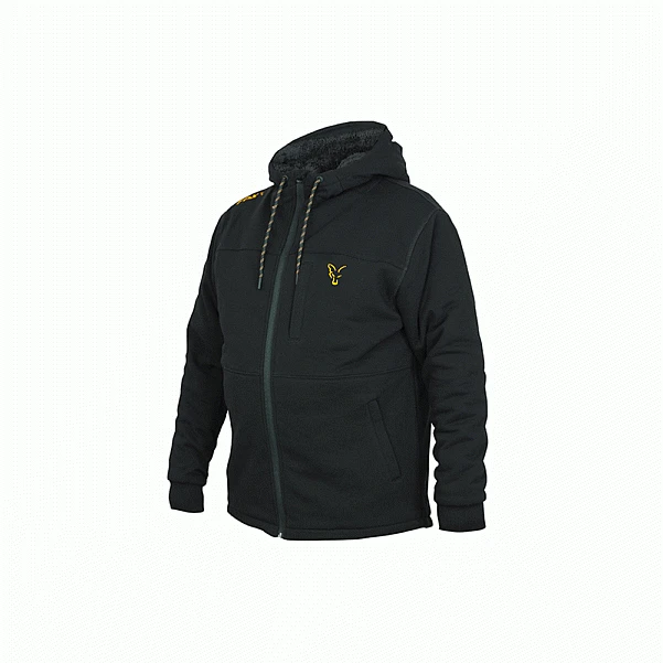 Fox Collection Sherpa Hoody Black Orange XXXL