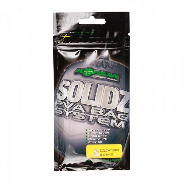 Korda Solidz PVA Bags Smallrozmiar 55 x 100m (25 sztuk) - MPN: KPVA2 - EAN: 5060062113501