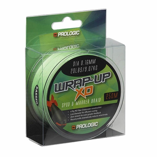 Prologic Wrap-Up Spod & Marker Braidvelikost 20lb / 0.16mm / XD - MPN: SVS64118 - EAN: 5706301641182