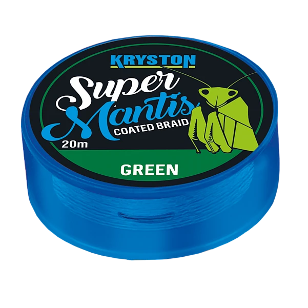 Kryston Super MANTIS Coated Braid 15 lb / Weedy Green