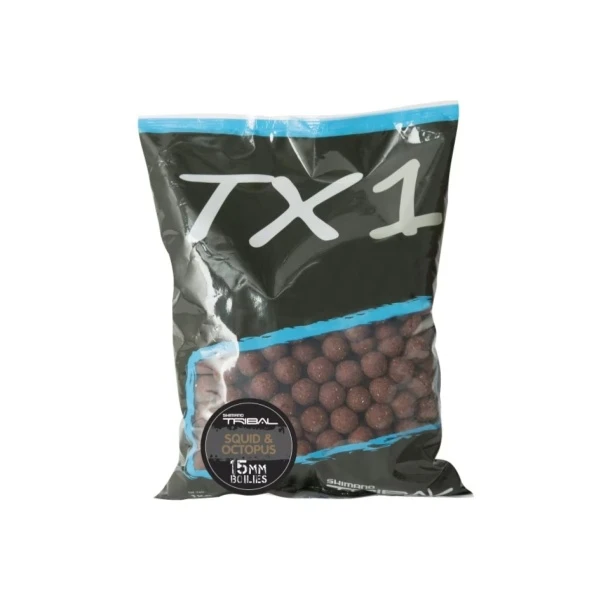 Shimano Tribal TX1 Boilies - Squid Octopus  - 1 kg 15 мм
