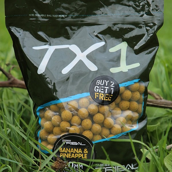 Shimano Tribal TX1 Boilies - Banana Pineapple - 1 kgtaille 20 mm - MPN: TX1BPB201000 - EAN: 8717009851169