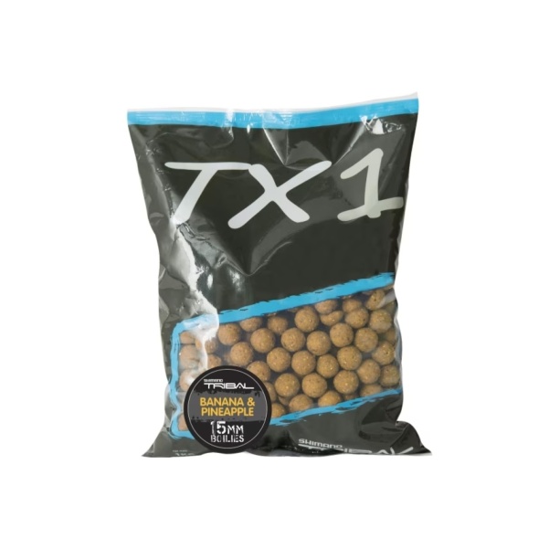 Shimano Tribal TX1 Boilies - Banana Pineapple - 1 kg