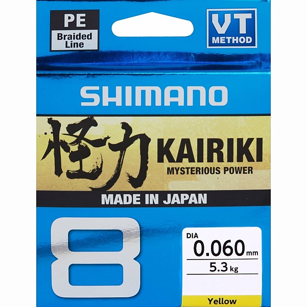 Shimano Kairiki 8 Steel Grey Braided Line typ 0,16mm / 300m - MPN: 59WPLA68R13 - EAN: 22255230063